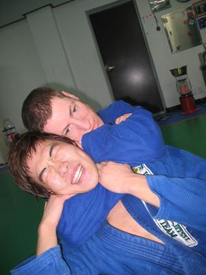 Frankl at work in Brazilian jiu-jitsu session                Yonhap News