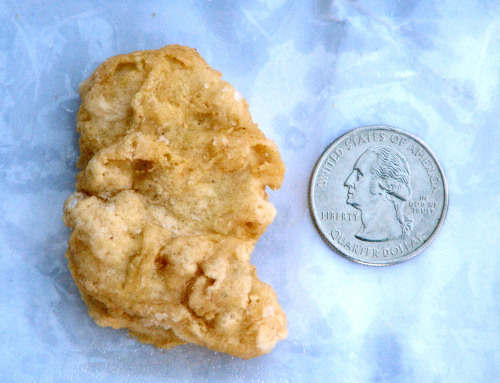 <YONHAP PHOTO-0203> FILE - In this Feb. 21, 2012 file photo, a McDonald's Chicken McNugget found by Rebekah Speight of Dakota City, which she believes resembles President George Washington is placed next to a U.S. quarter dollar bearing the image of the president. Speight sold the three-year-old nugget for $8,100 on eBay. (AP Photo/Sioux City Journal, Nathan Robson, File)/2012-03-07 05:34:04/ <저작권자 ⓒ 1980-2012 ㈜연합뉴스. 무단 전재 재배포 금지.>\r\n<YONHAP PHOTO-0203> FILE - In this Feb. 21, 2012 file photo, a McDonald's Chicken McNugget found by Rebekah Speight of Dakota City, which she believes resembles President George Washington is placed next to a U.S. quarter dollar bearing the image of the president. Speight sold the three-year-old nugget for $8,100 on eBay. (AP Photo/Sioux City Journal, Nathan Robson, File)/2012-03-07 05:34:04/ <저작권자 ⓒ 1980-2012 ㈜연합뉴스. 무단 전재 재배포 금지.>