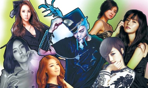 K-pop stars who made an appearance at “K-collection in Seoul” on Sunday at the Olympic Gymnastics Arena at
the Olympic Park, Bangi-dong, in southeastern Seoul. SBS