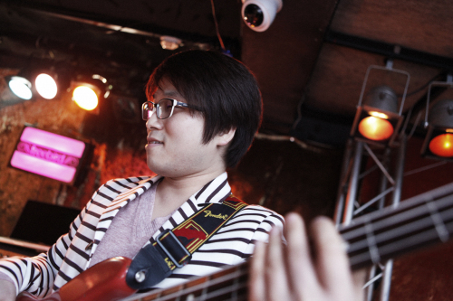 The guitarist from Korean band Soundwash plays at Saturday’s CLASH gig.  CLASH