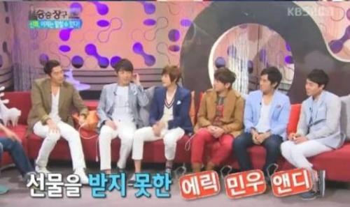 신화(가수/ 멤버 - 김동완, 에릭, 앤디, 이민우, 신혜성, 전진)\r\nKBS 2TV ‘승승장구’는 13일 신화특집을 내보냈다.