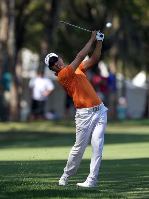 배상문(골퍼)
<YONHAP PHOTO-0541> PALM HARBOR, FL - MARCH 17: Sang-Moon Bae of South Korea plays a shot on the 11th hole during the third round of the Transitions Championship at the Innisbrook Resort and Golf Club on March 17, 2012 in Palm Harbor, Florida. Sam Greenwood/Getty Images/AFP== FOR NEWSPAPERS, INTERNET, TELCOS & TELEVISION USE ONLY ==../2012-03-18 09:50:07/ <저작권자 ⓒ 1980-2012 ㈜연합뉴스. 무단 전재 재배포 금지.>
Korea’s Bae Sang-moon plays a shot on the 11th hole during the third round of the Transitions Championship on Saturday.  AFP-Yonhap News