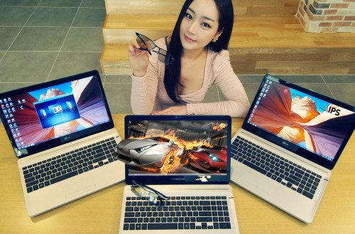 LG전자가 ‘엑스노트 A540 시리즈’ 3종을 선보였다. 이들 제품은 안경없이도 3D 입체영상을 즐길 수 있어 주목을 끌고 있다.  \r\n [사진제공=LG전자]