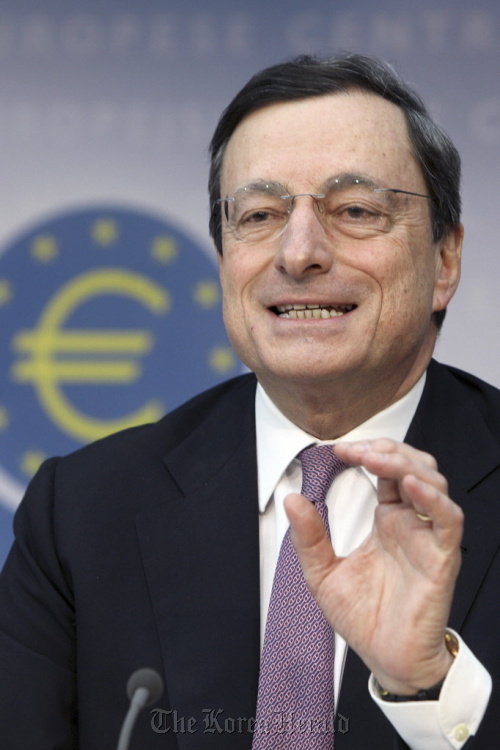 Mario Draghi, president of the European Central Bank. Bloobmerg