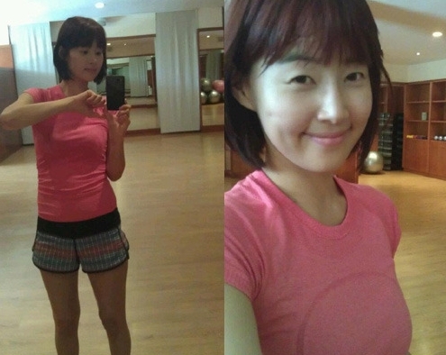한지혜(탤런트,영화배우)\r\n 한지혜는 지난 26일 자신의 페이스북에 “땀 흘리니 개운”이라는 글과 함께 사진을 공개했다.