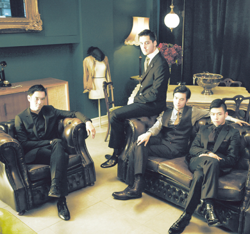 From left: Ditto Festival’s artistic director and violist Richard Yongjae O’Neill and other Ditto Ensemble members, cellist Michael Nicolas, violinist Stefan Pi Jackiw and pianist Jiyong. (CREDIA)