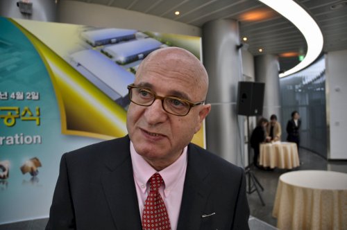 TaeguTec president Moshe Sharon Yoav Cerralbo/The Korea Herald