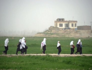 Afghan girls walk home from school in Kunduz in this undated photo. (AFP)