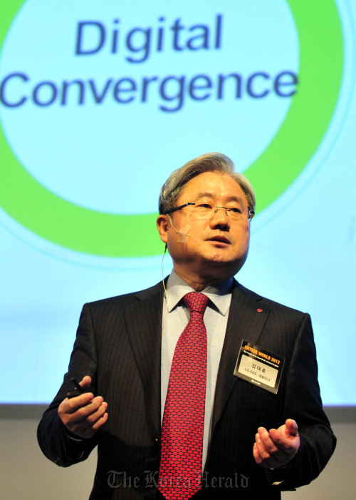 엔트루월드<br />김명섭 기자 msiron@
LG CNS CEO Kim Dae-hoon