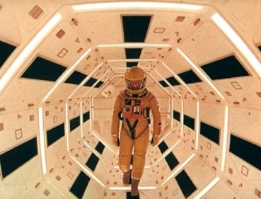 A scene from the movie "2001: A Space Odyssey" which features sentient computer HAL.