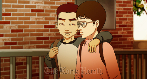 A scene from director Yeun Sang-ho’s animated film, “The King of Pigs,” which has been invited to the non-competition section of this year’s Cannes Film Festival. Adam Space