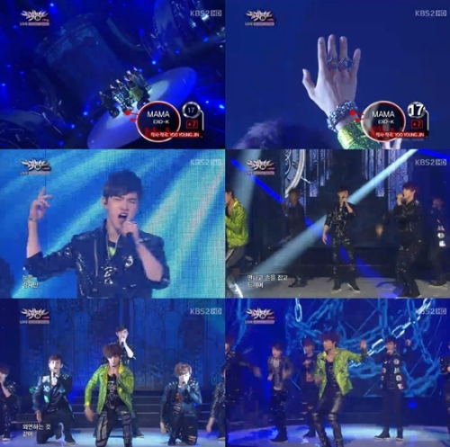 ‘뮤뱅’ EXO-K, 무대매너+가창력+카리스마 삼박자 ‘신인 맞아?’