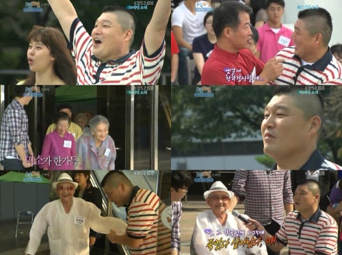 강호동(MC, 개그맨)
지난해 세금 탈루 의혹을 받은 후 잠정 연예계 은퇴를 선언한 강호동이 오랜만에 시청자들을 찾았다.