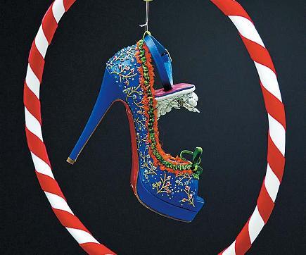 Showgirl glamour at Louboutin’s London shoe show