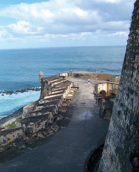 El Morro, a fort built from 1539 to 1786 and the biggest attraction in San Juan, Puerto Rico, is strangely topped by a New England-style lighthouse that was built in 1908. It is a six-level complex that protected the city from pirates and foreign invaders.
(Akron Beacon Journal/MCT)