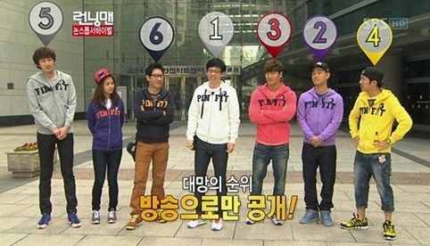 런닝맨 외모 순위, 유재석 1위…과연 꼴찌는?