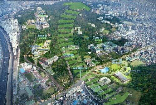 An artist’s conception of Hongneung as a “Global Green Growth Park”