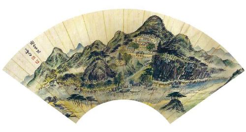 “Dosan Seowon,” by Jeong Seon depicts Dosan Seowon, a school of Confucian learning near Andong, North Gyeongsang Province. (Kansong Art Museum)