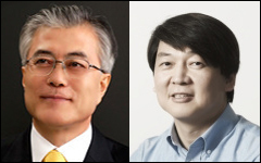 문재인(사회기관단체인, 전 정무직공무원)/안철수(기업인, 교수)