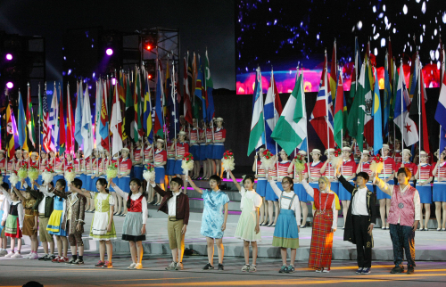 여수엑스포 개막식 리허설<여수엑스포조직위 제공>. 2012.05.10
여수엑스포 개막식 리허설<여수엑스포조직위 제공>. 2012.05.10