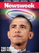 버락 오바마(Barack Obama/정치인/미국 대통령)
최근 미국 타임이 4세 아들에게 젖을 먹이는 표지사진으로 주목받은 데 이어 미국 시사주간지 뉴스위크도 오바마를 내세운 파격적 표지를 선보였다.