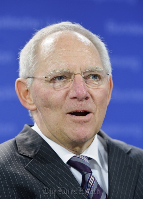 Germany’s Finance Minister Wolfgang Schaeuble.   Bloomberg