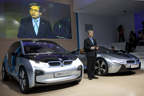 김효준 대표가 15일 BMWi 이노베이션데이 행사에서 향후 청사진을 밝히고 있다.