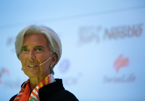 Christine Lagarde, managing director of the International Monetary Fund (IMF), speaks during the "Shared Prosperity in a Globalized World" event at Zurich University in Zurich, Switzerland, on Monday, May 7, 2012. Lagarde called on developed nations to push through "gradual" fiscal cuts as voters in France and Greece rejected austerity as the sole fix to Europe's debt crisis. Photographer: Gianluca Colla/Bloomberg *** Local Caption *** Christine Lagarde
Christine Lagarde.  Bloomberg
