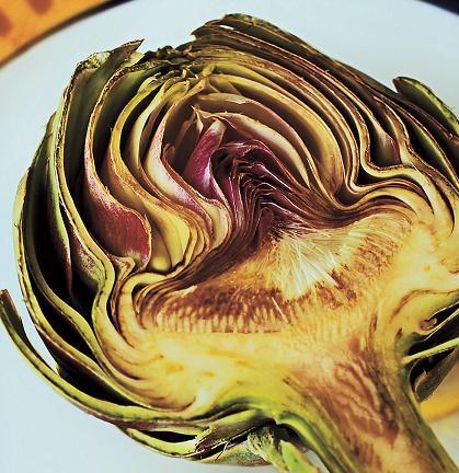 A piece of fresh artichoke.     Akron Beacon Journal/MCT