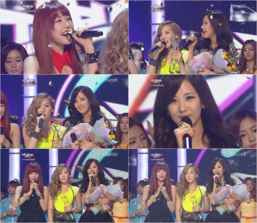 태티서, 씨스타-포미닛 제치고 ‘뮤뱅’ 1위 석권