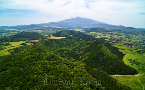 Geomun Oreum.   Jeju Special Self-Governing Province