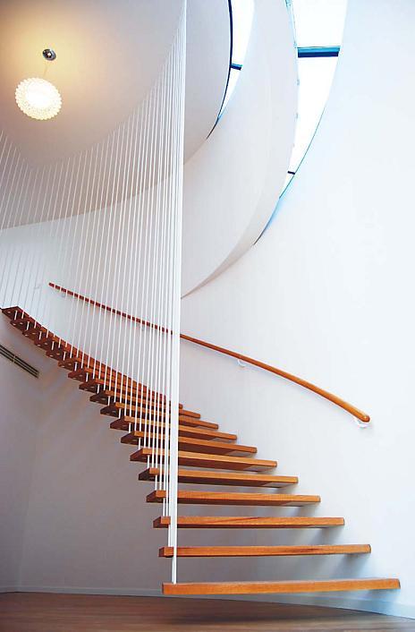 5Interior of “Godzilla” with spiraling stairs