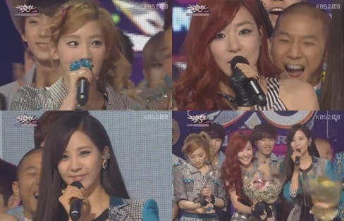 소녀시대 태티서, ‘뮤뱅’서 트리플 크라운 달성 ‘기염’