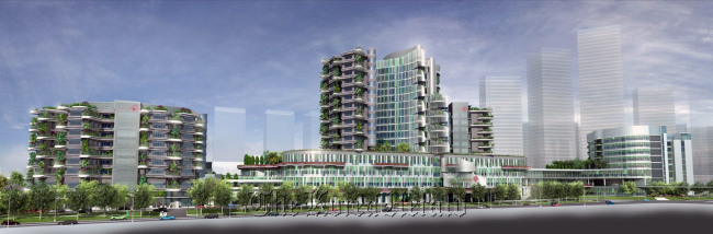 An artist’s impression of the future Jurong Community Hospital to be constructed in Singapore.   GS E&C Corp.