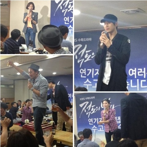 엄태웅 건배, 화기애애 ‘적도’ 종방연 모습 포착 “훈훈해”