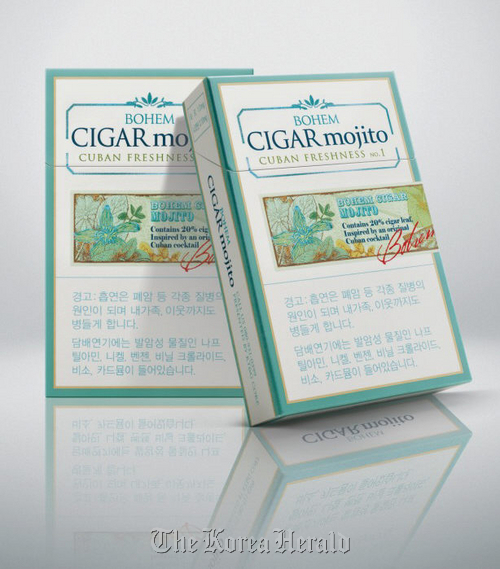 mojito cigarette KT&G adds low-tar BOHEM to lineup