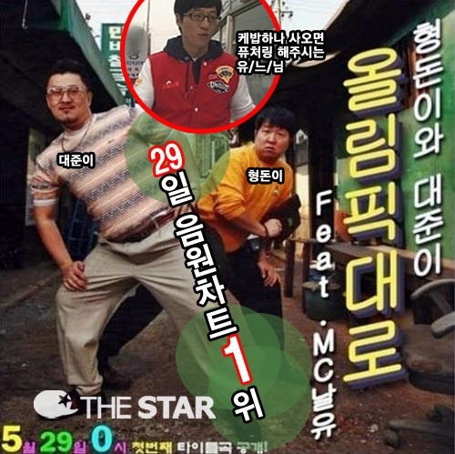올림픽대로 1위 “유느님 피처링 덕분? “