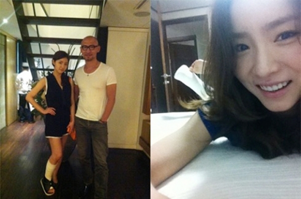 신세경(탤런트, 영화배우)
최근 종영한 SBS 드라마 ‘패션왕’에서 열연했던 배우 신세경이 오른쪽 다리에 깁스한 사진을 공개해 관심을 모으고 있다.