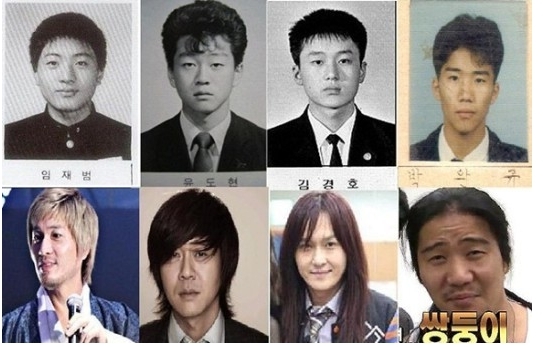 4대 남자락커 졸업사진 ‘화제’…“윤도현, 헤어스타일 대박”