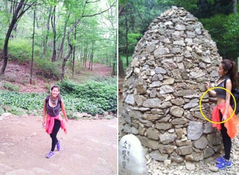 솔비 복근 ‘화제’ “탱크톱 아래로 살짝 보이는 탄탄한 복근”