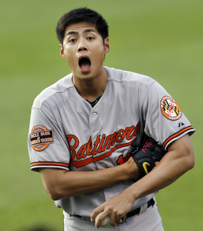 Baltimore Orioles starting pitcher Wei-Yin Chen (AP-Yonhap News)