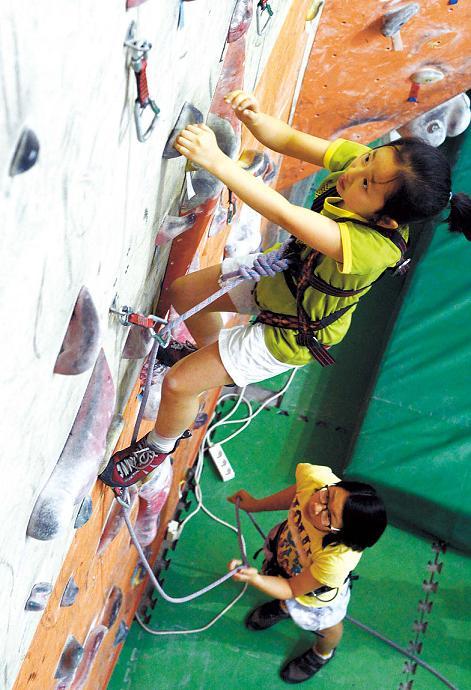 Climb out of the gym and onto the wall