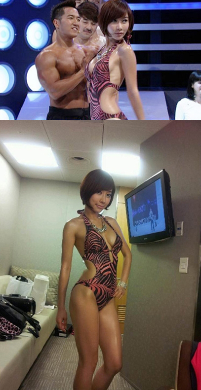 곽현화(개그우먼, 가수)
개그우먼 곽현화가 구릿빛 피부가 돋보이는 수영복 패션을 선보였다.