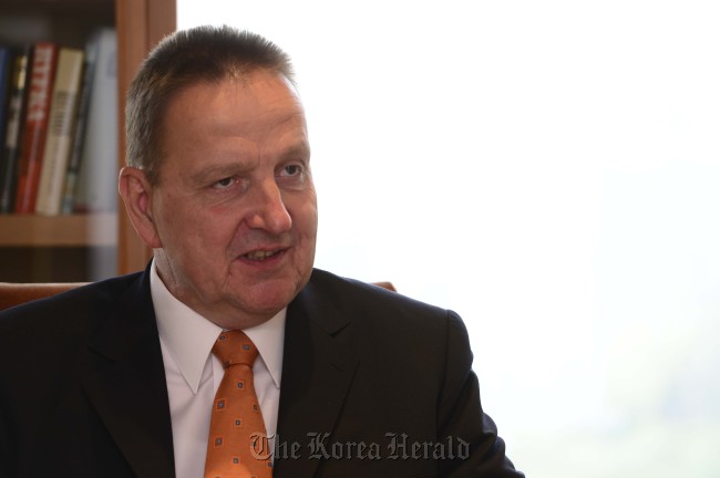 Bernd Reckmann, a general partner and member of the executive board for Merck KGaA. The Korea Herald