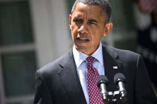U.S. President Barack Obama speaks during a press conference in the White House, Washington, on Friday. AFP