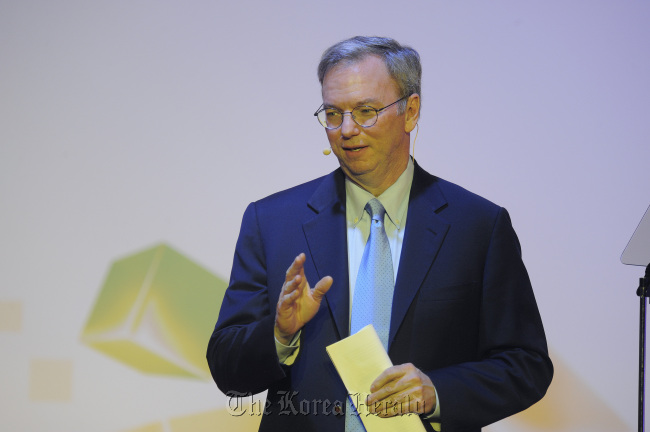 Google’s executive chairman Eric Schmidt Bloomberg