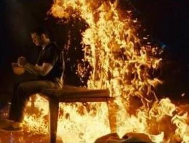 This image was taken from the 2009 thriller movie Law Abiding Citizen where a father takes revenge for losing his wife and daughter.