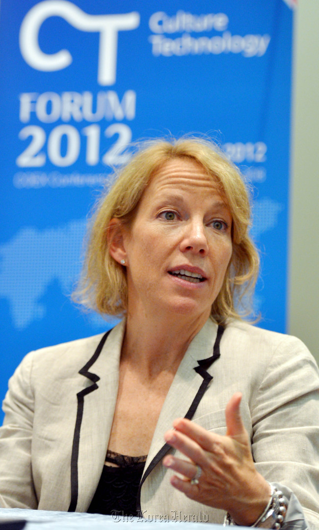 Erika Burton, co-president of R&H  Kim Myung-sub/The Korea Herald