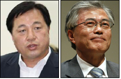문재인, 민주통합당 (국회의원), 혁신과 통합 (상임대표)/김두관, 경상남도 (도지사), 민주통합당/“문재인ㆍ김두관은 괴로워”... 경쟁자들, 연일 집중 포화에 ‘곤혹’