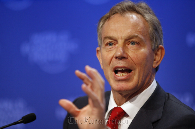 Former British Prime Minister Tony Blair.  Bloomberg